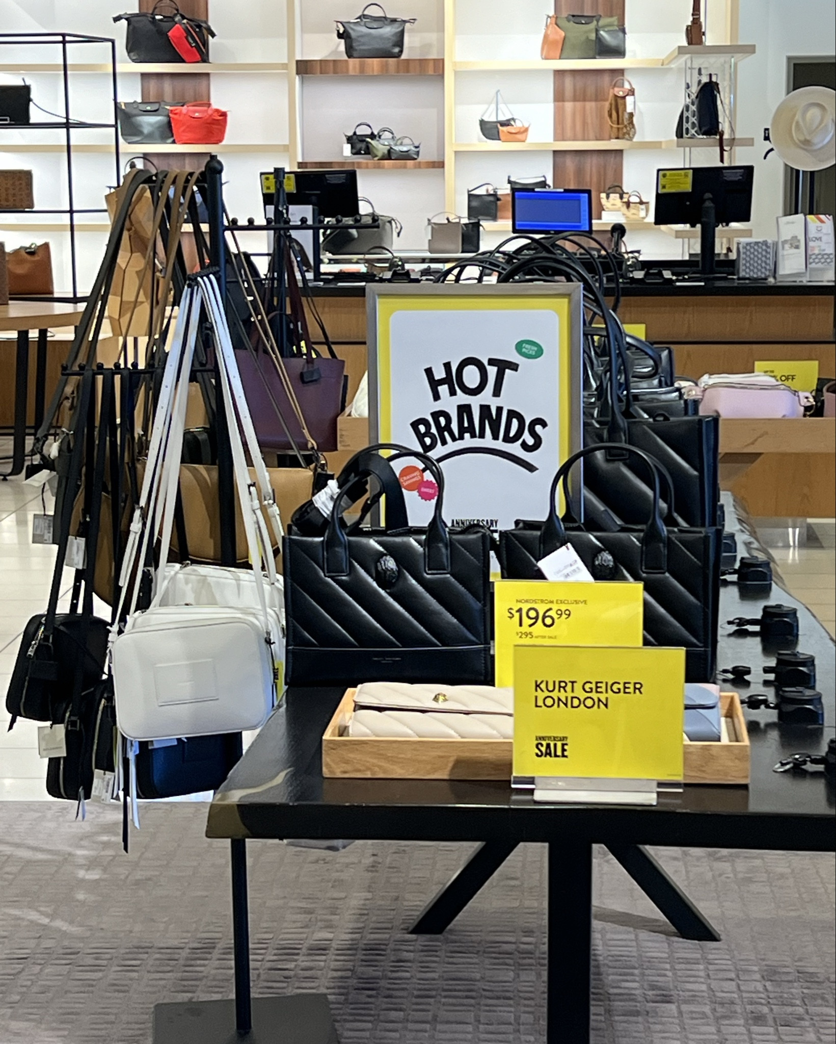 The #NordstromAnniversarySale ends today. There's still time to get these deals on designer #Handbags. bit.ly/4dkv32G.  A few of our top picks pictured here: 
#KurtGeiger #Coach #RebeccaMinkoff #KateSpade #ALLSAINTS #spons #Nsale

#LTKxNSale