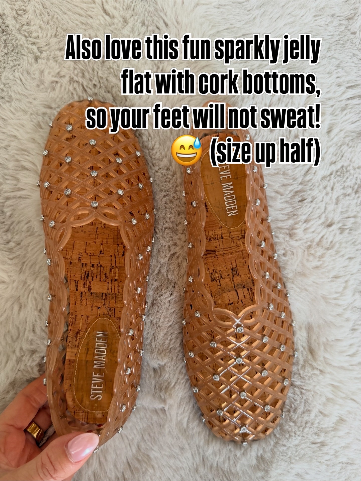 Jelly sandals with cork bottoms 😍

#LTKootd #LTKgrwm #LTKdayinmylife
