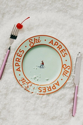 Après Ski Stoneware Dessert Plate | Anthropologie (US)