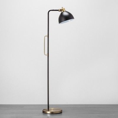 Black and Brass Handle Floor Lamp - Hearth & Hand™ with Magnolia | Target