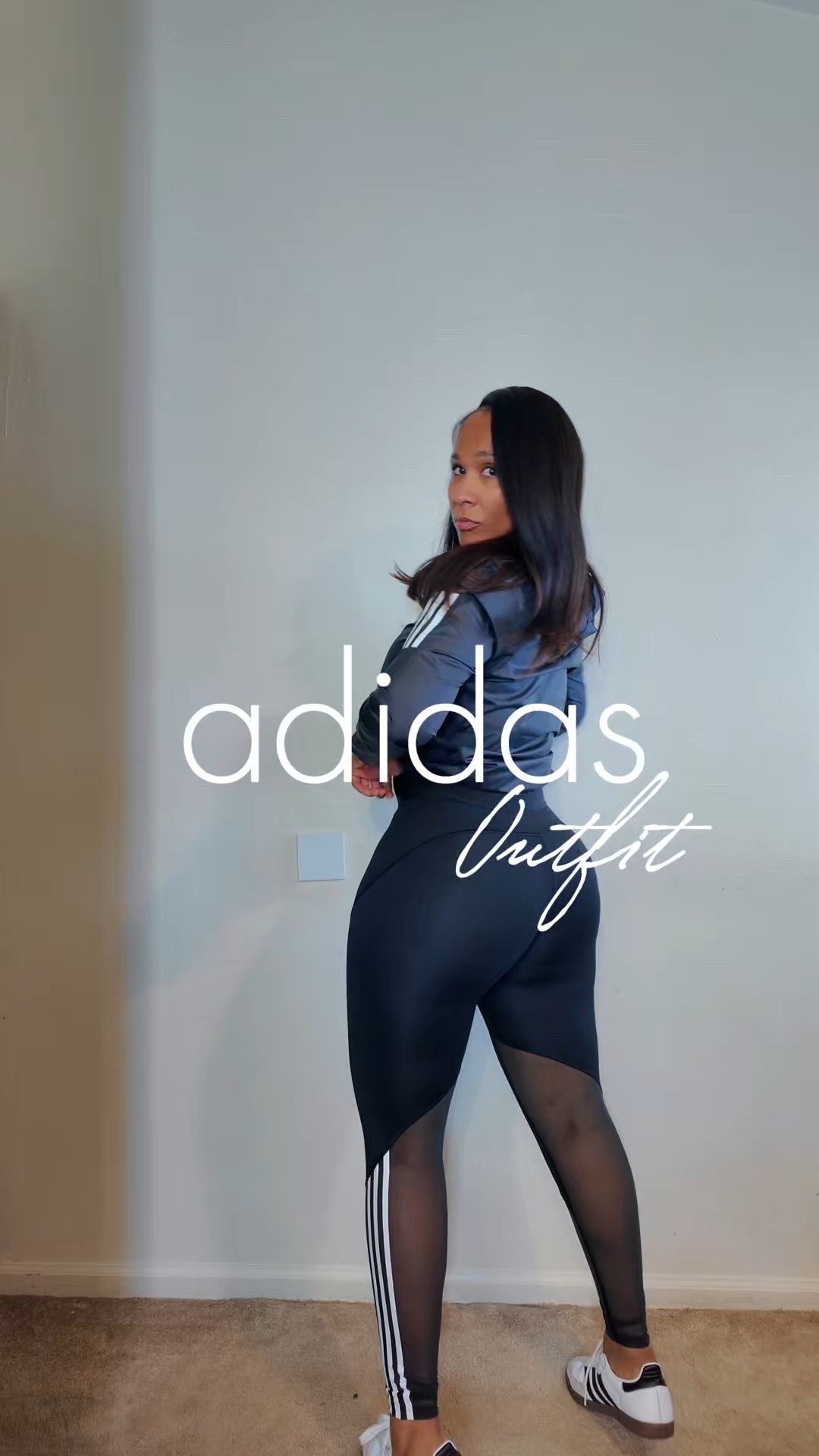 Start the day with me 😘 @adidas #createdwithadidas #adidaspartner 

I'm 5’7 180lbs 
Top: XS
Bottoms: Medium 