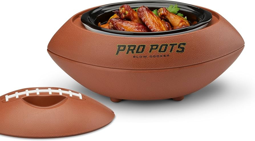 1.5-Quart Football Slow Cooker - Food Warmer for Soup, Dips & More - Unique Kitchen Appliance wit... | Amazon (US)