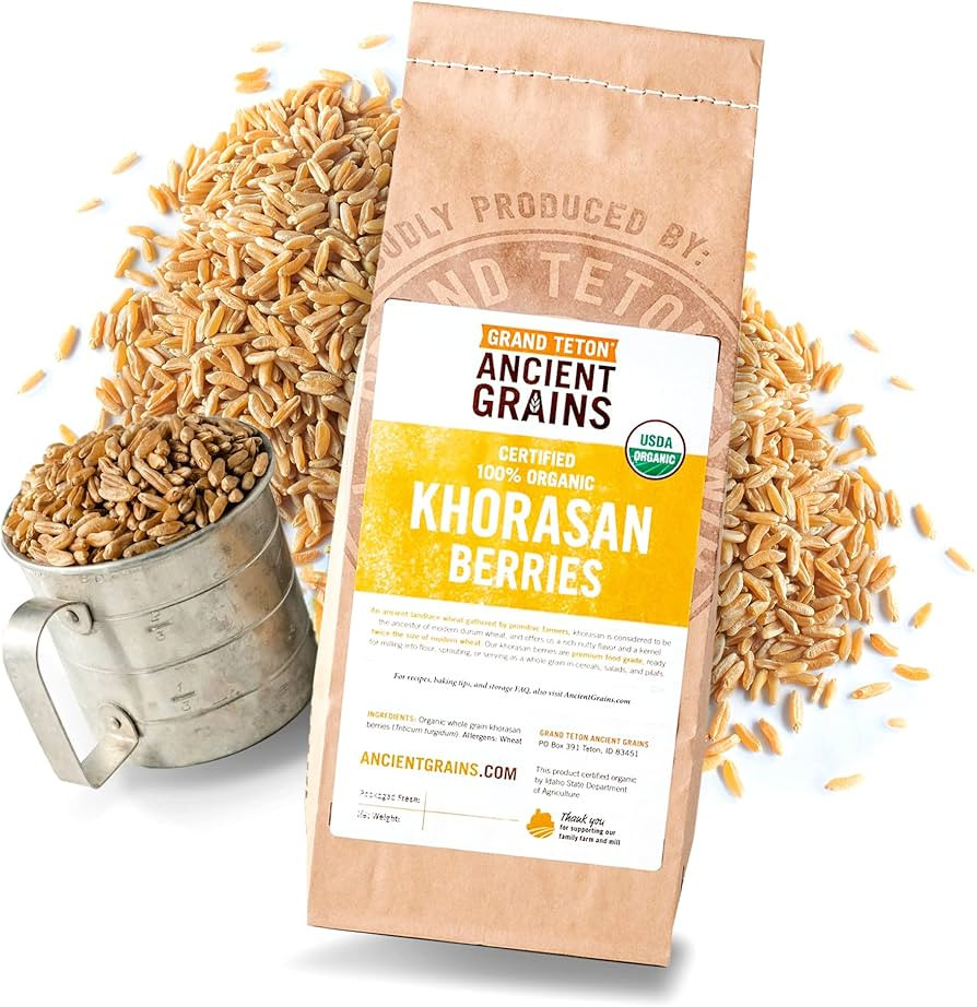 Grand Teton - Ancient Grains Khorasan Wheat Berries, 100% Organic Berries, Premium Food-Grade Kho... | Amazon (US)