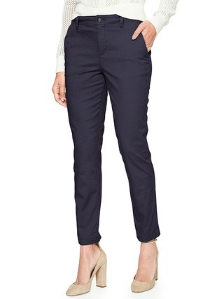 Stretch Twill Girlfriend Khakis with Washwell™ | Gap Factory