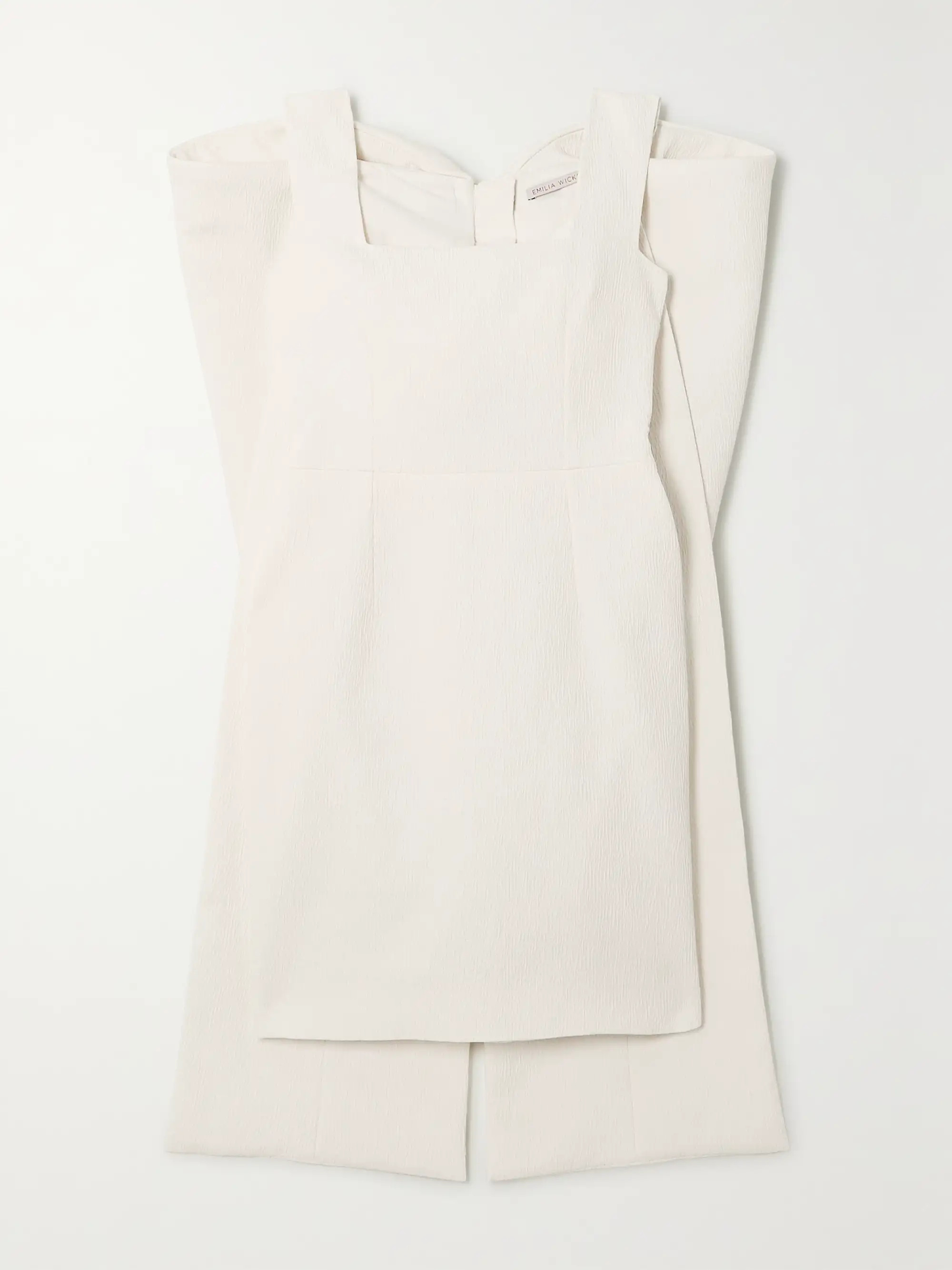Drusilla bow-detailed cloqué mini dress | NET-A-PORTER (US)