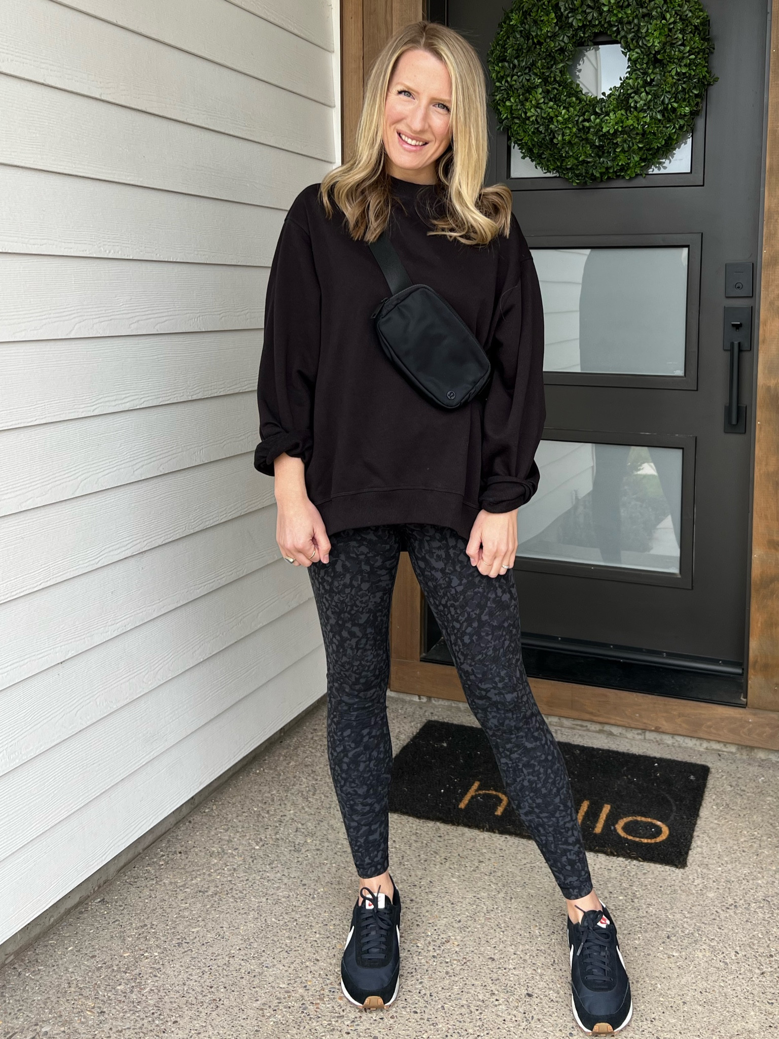 I’m headed to the farmers market this morning in this super comfortable athleisure outfit! I love this LuLuLemon belt bag and Lululemon leggings that are on sale, paired with this oversize Nike sweatshirt, and Nike daybreak tennis shoes. #Nike #Lululemon #BeltBag #Athleisure #FarmersMarket

#LTKsalealert #LTKshoecrush #LTKunder100
