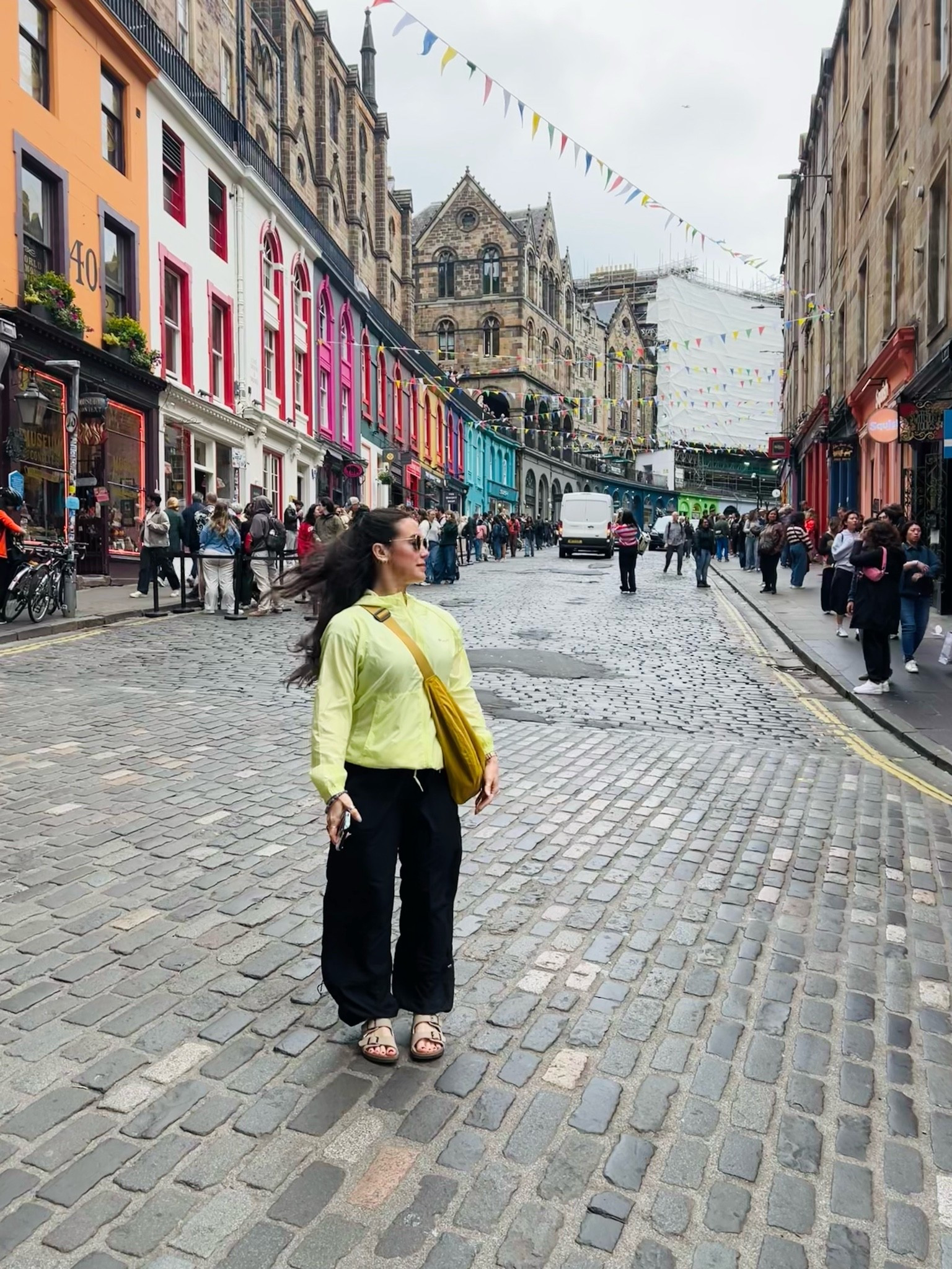 Travel fits made for windy days 🌬️ #Windbreaker #TravelFits #EuropeanSummer 

The yellow bag is no longer available in yellow, but they have it in white! It was one of my best purchases for this trip! It holds so much! ￼

#LTKootd #LTKTravel