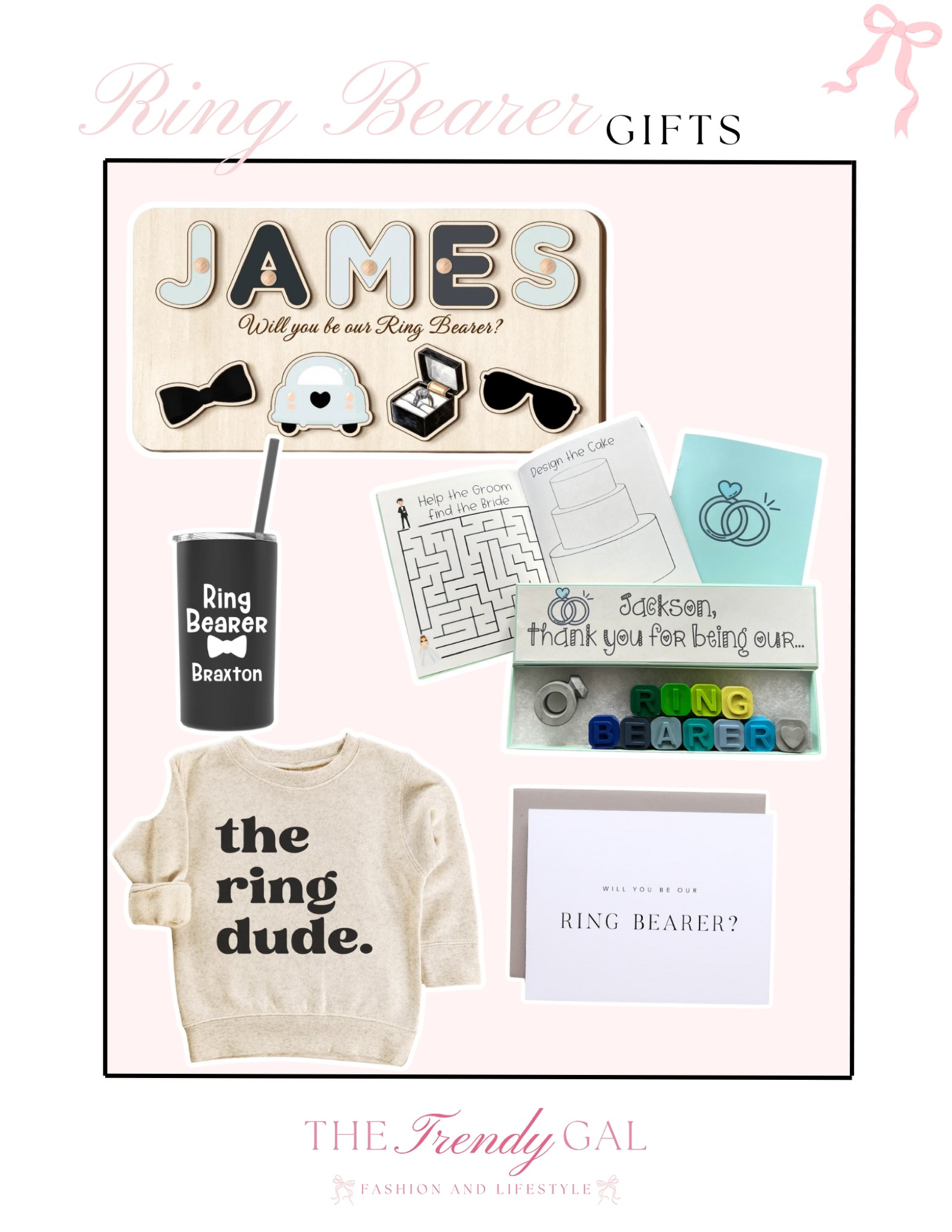 I found the cutest non cheesy ring bearer gifts that they will actually use and love! #ringbearergift

#LTKWedding