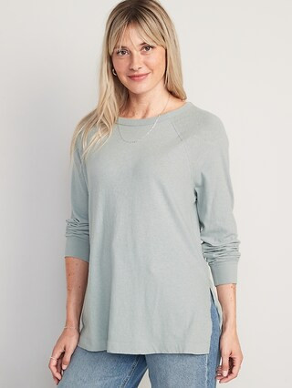 Long-Sleeve Loose Tunic T-Shirt for Women | Old Navy (US)