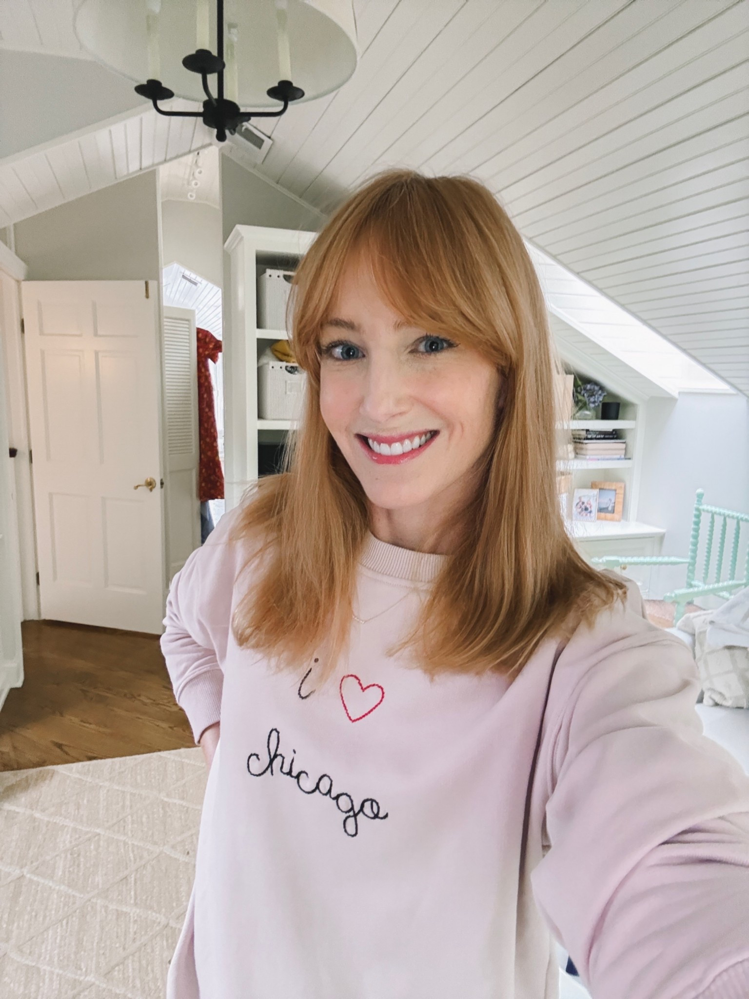 **Use code “WELCOME10” to take 10% off your order!!** My first Lingua Franca… I couldn’t be more obsessed — love the cream, pink and green sweatshirts the most!! 💕 #chicago #linguafranco 

#LTKSaleAlert