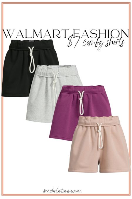 Absolutely love these new comfortable shorts from Walmart! You can style them for every day cute athleisure style or just for lounging around. I went up a size and love the fit! Only seven dollars and come in four colors.

Walmart fashion. Walmart finds. LTK under 50. Affordable fashion. 