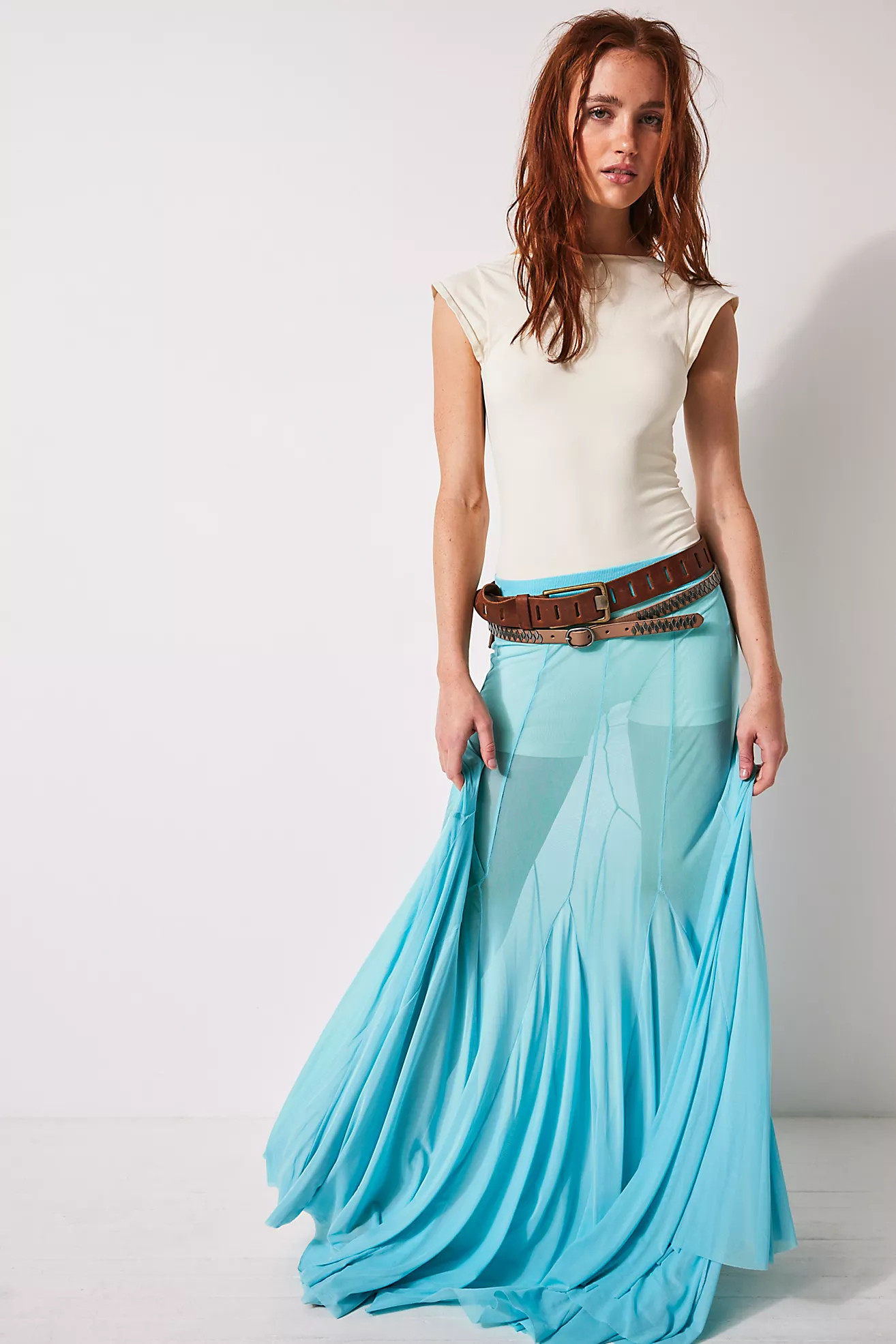 Godet Girl Mesh 1/2 Slip | Free People (UK)