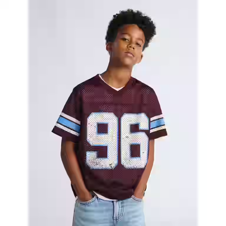 Weekend Academy Boys Mesh Football Jersey, Sizes 4-18 | Walmart (US)