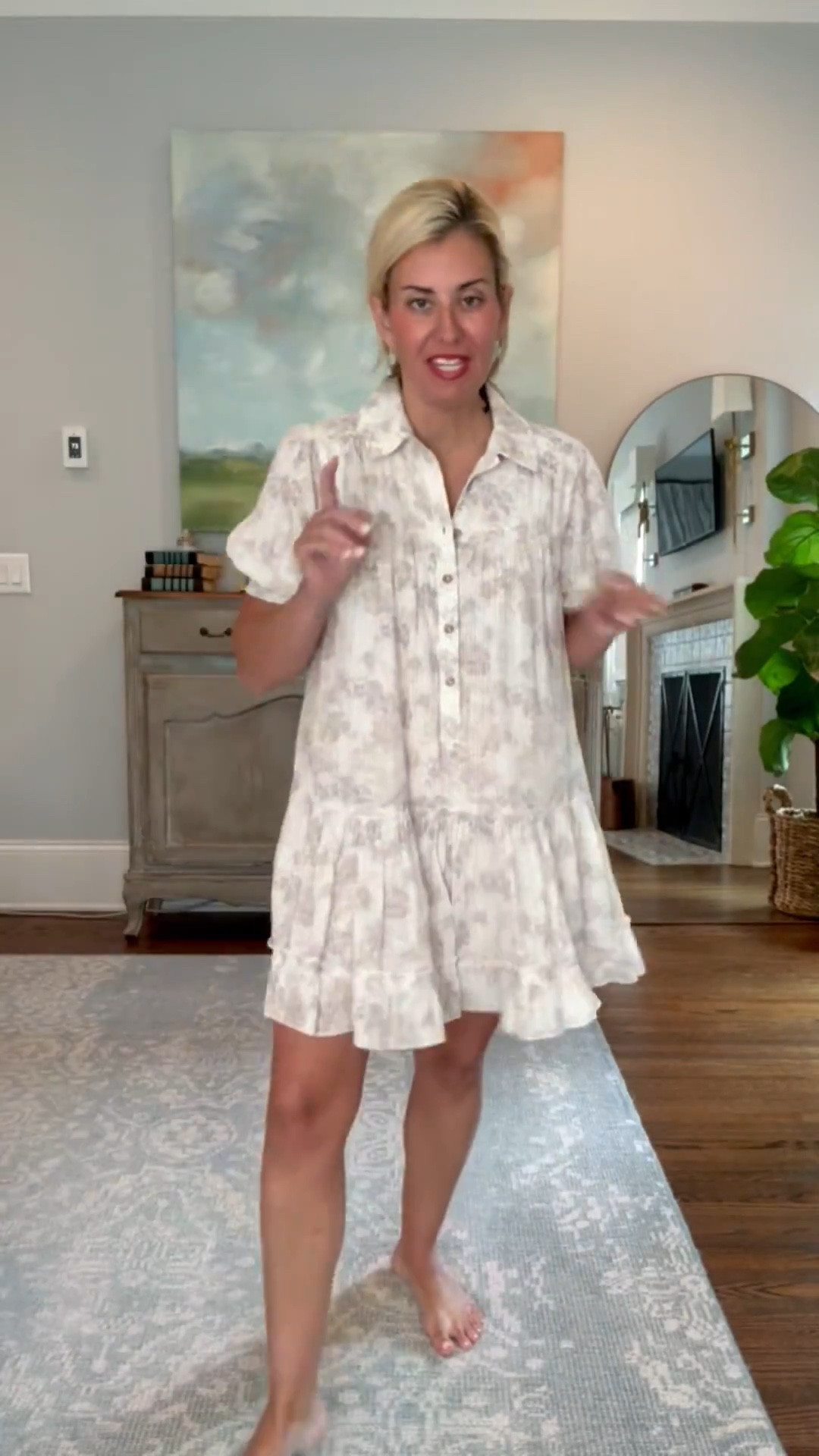 Yall this is a romper!! I’m totally pairing this with sneakers & pops of color. . This is the perfect outfit to wear to any sporting event…cute & carefree! ￼
Romper - small
Sneakers - 8 
Heels - 8 

#anthropartner
@Anthropologie 

#LTKPetite #LTKmomlife #LTKgrwm