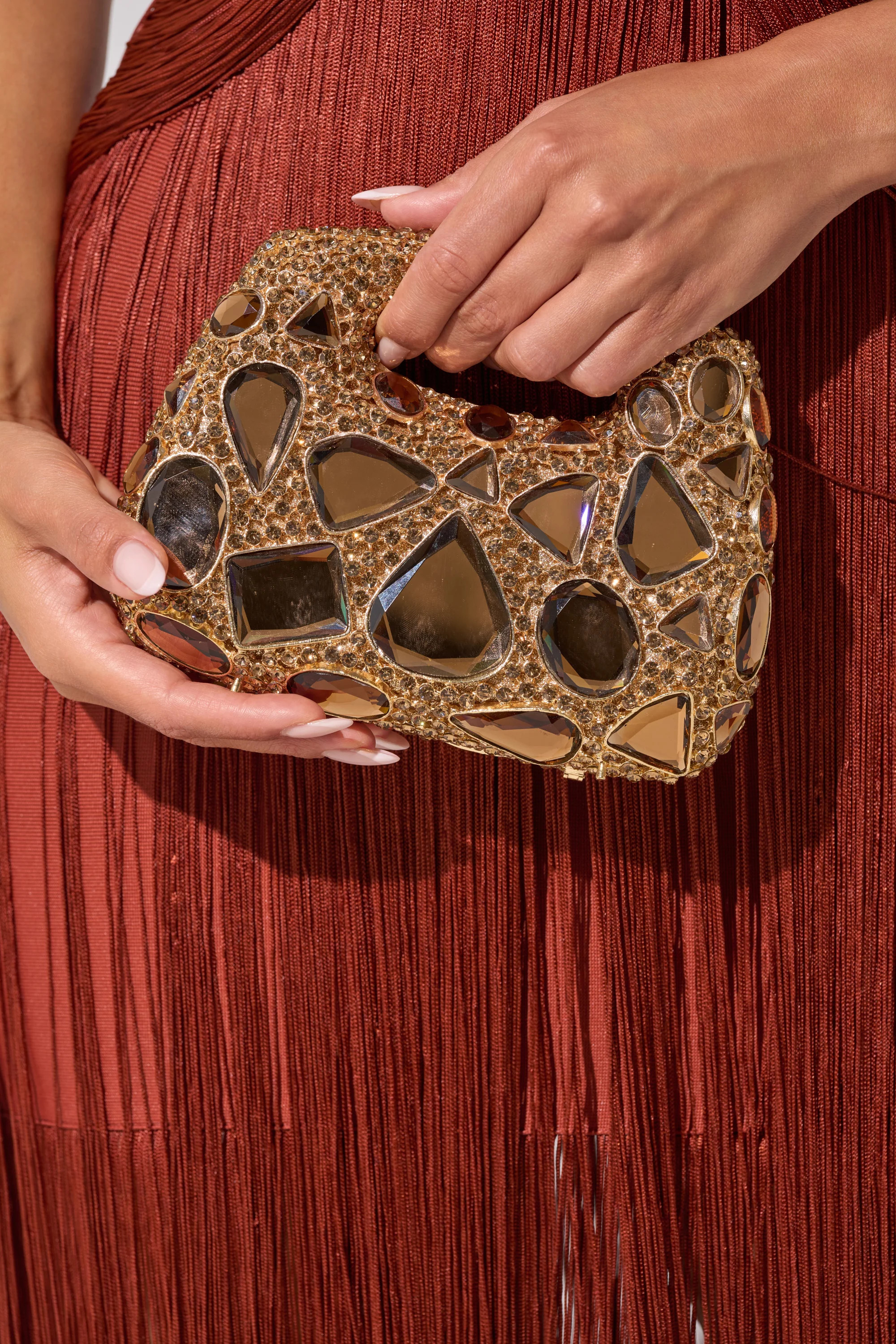 AKIRA Eva Bling Bag | Brown | AKIRA