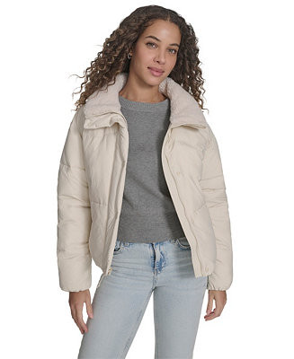 Levi's Women's Regular Western Puffer Jacket - Macy's | Macy's