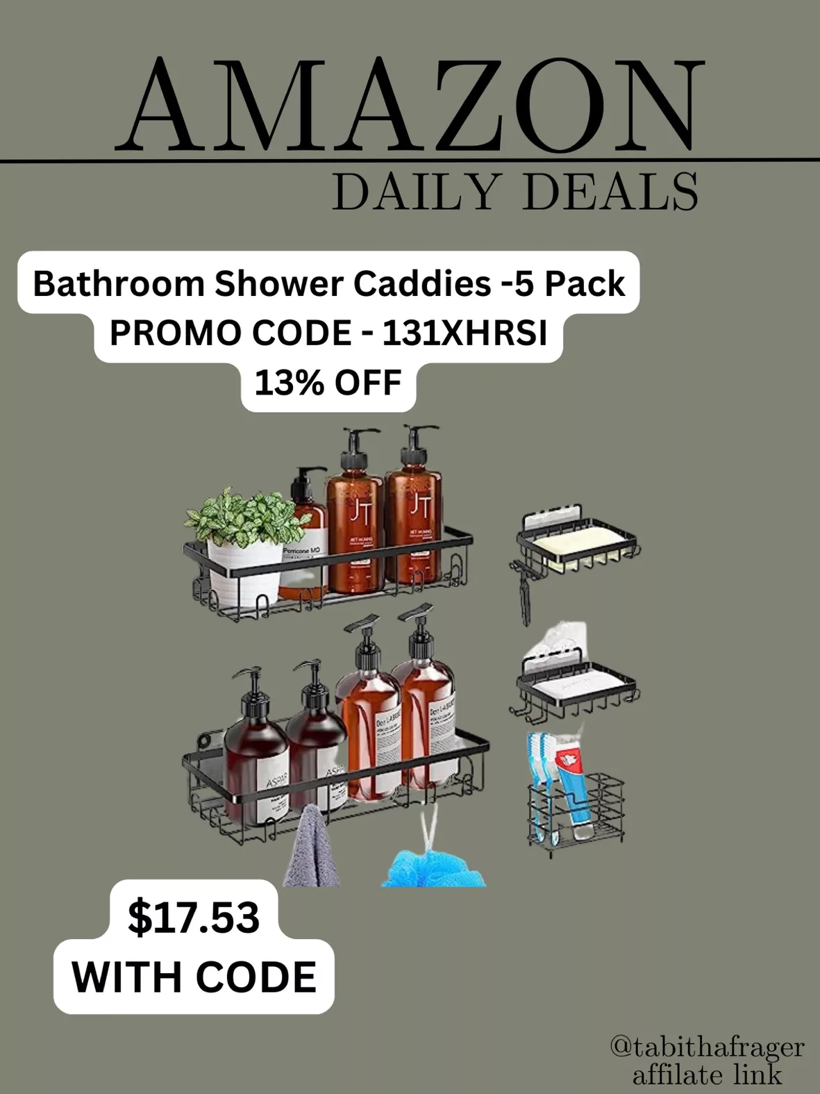 TBMax Shower Caddy, 5 Pack … curated on LTK