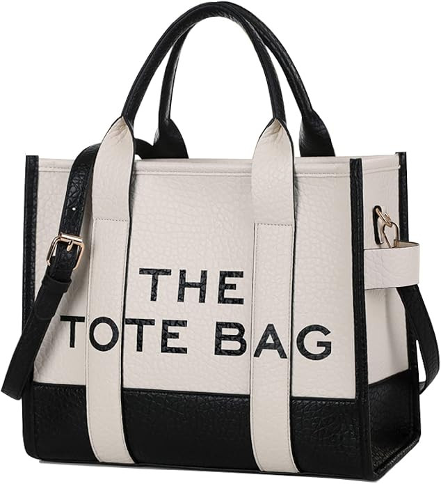 Dyalsa Tote Bags for Women,Canvas Vegan Leather Crossbody Bags Handbag Purse Shoulder Bags with A... | Amazon (US)