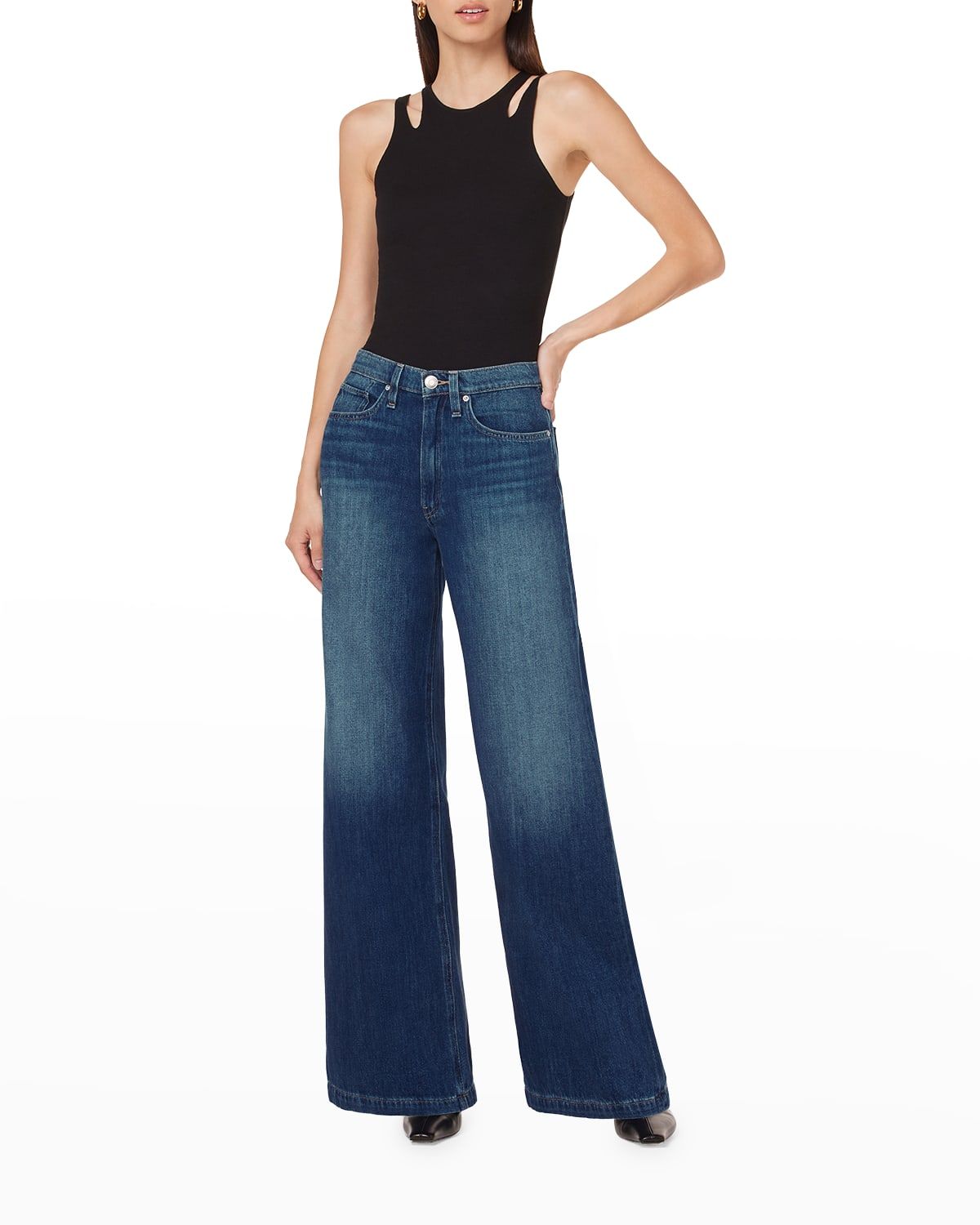 Jodie High Rise Loose Wide-Leg Jeans | Neiman Marcus