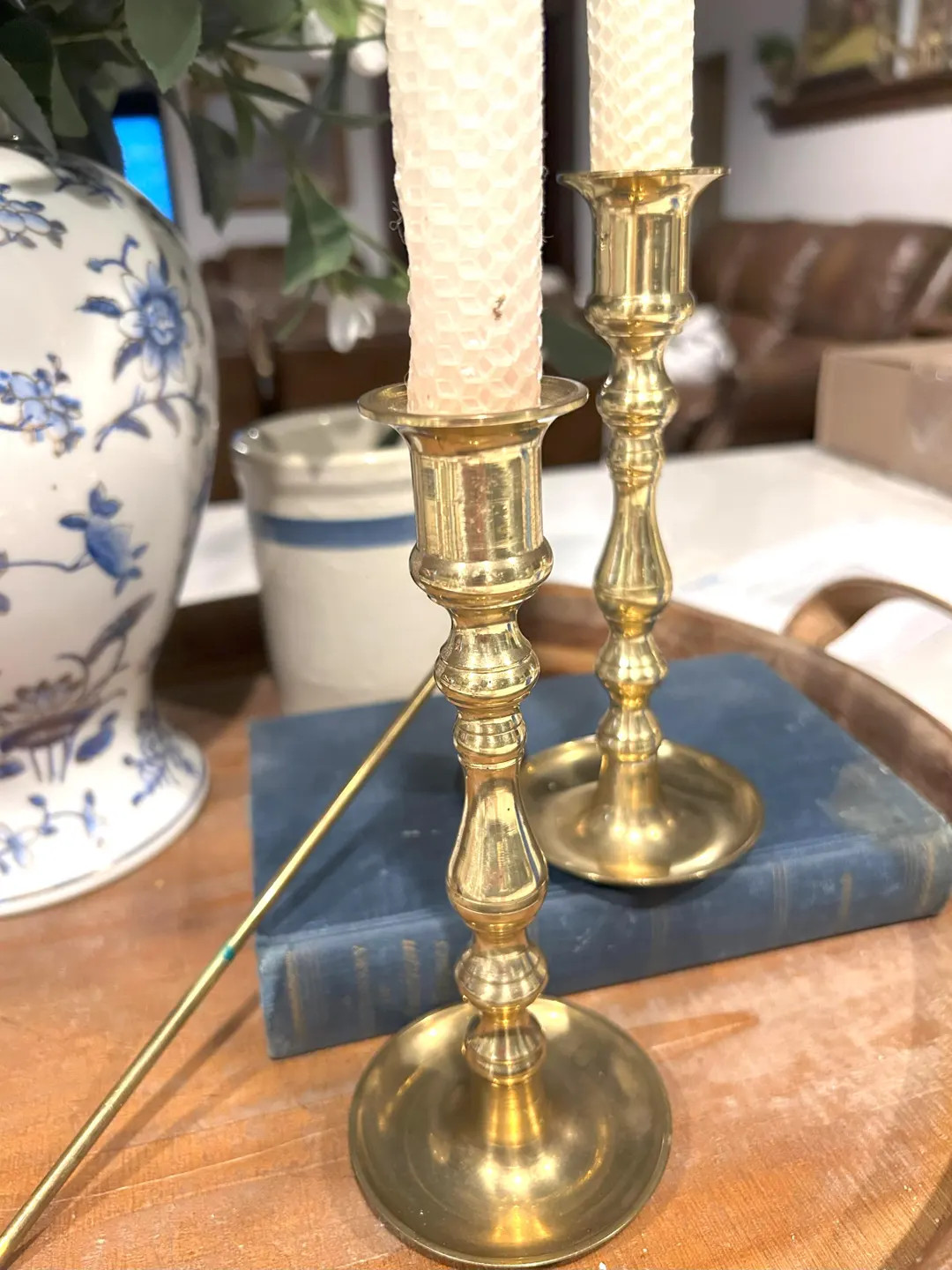 Set of Vintage Brass Candlesticks Made in Japan. - Etsy | Etsy (US)