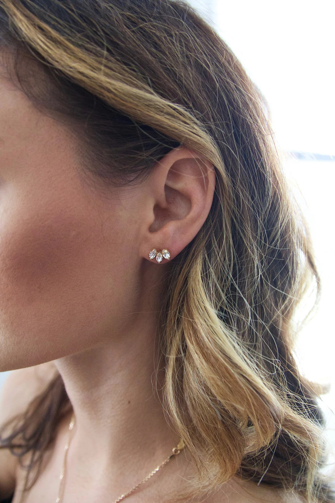 Gold Minimal Studs Everyday Simple Earrings: Bridesmaid Bridal Jewelry, Trendingab... | Etsy (US)