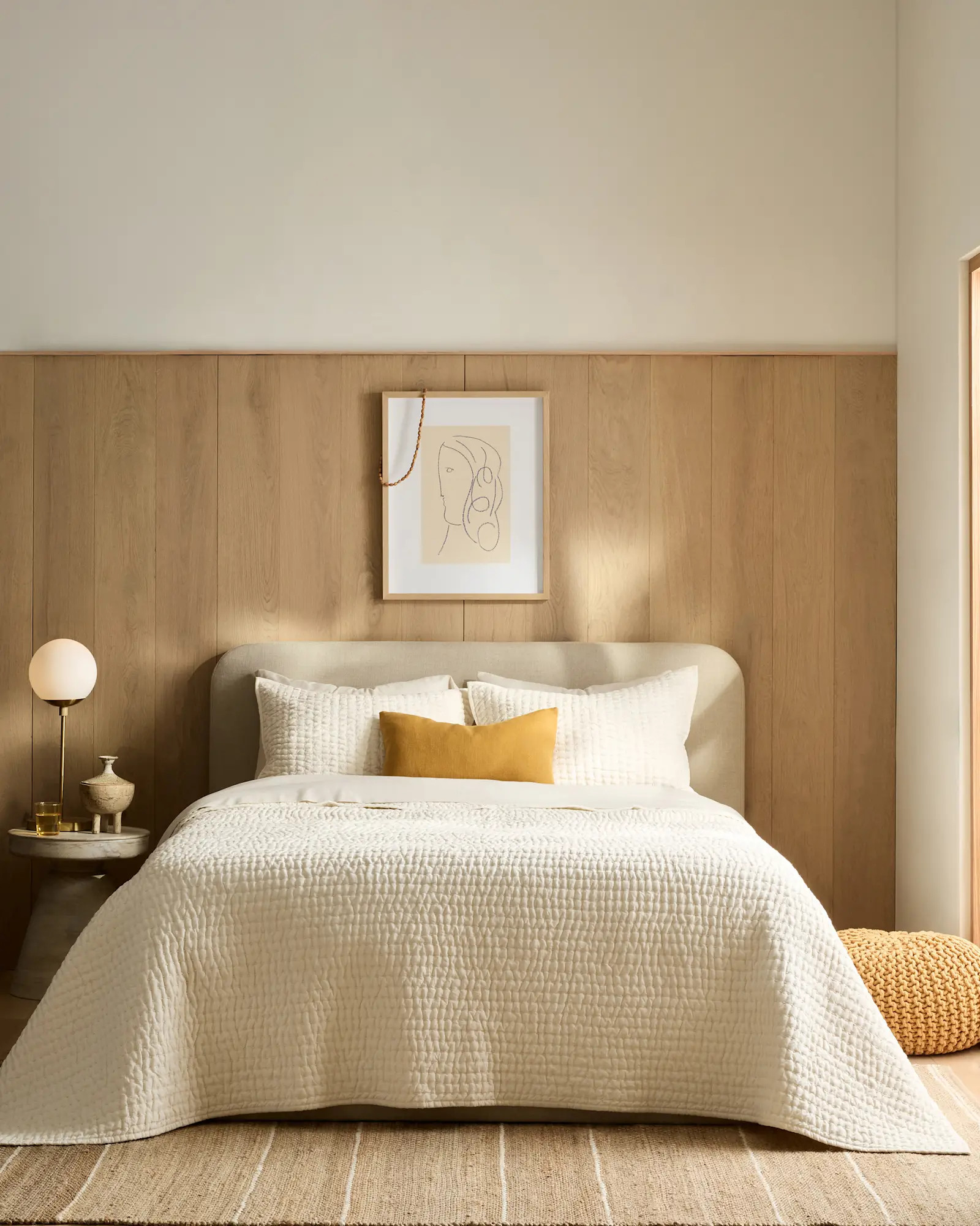 European Linen Cotton Stitch Quilt Set | Quince