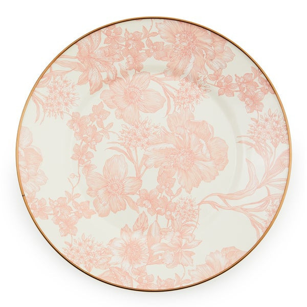 MacKenzie-Childs Rosy English Garden Enamel Dinner Plate | MacKenzie-Childs