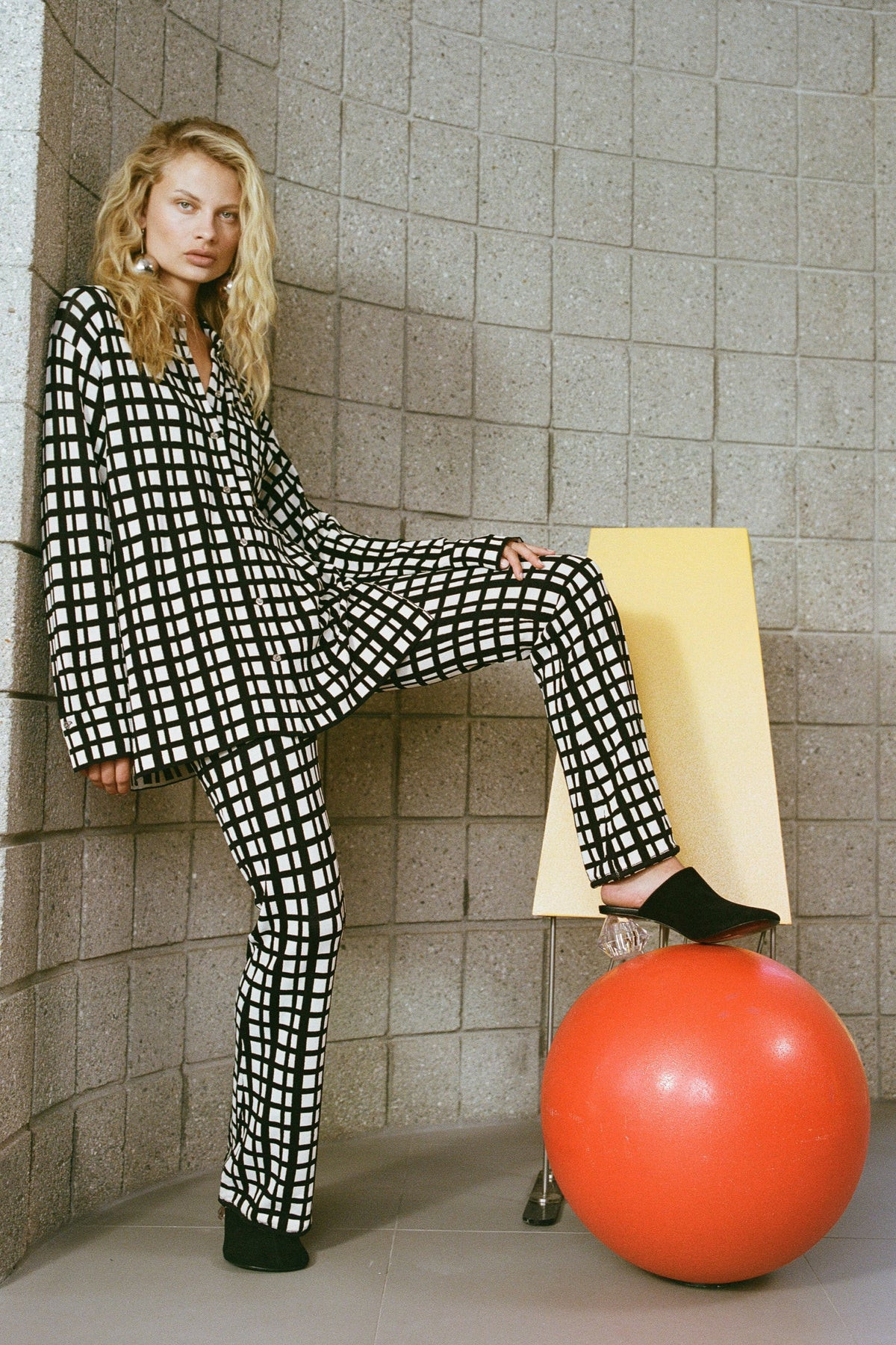 Knits
           By Blaz Jacket in Windowpane | Simon Miller
