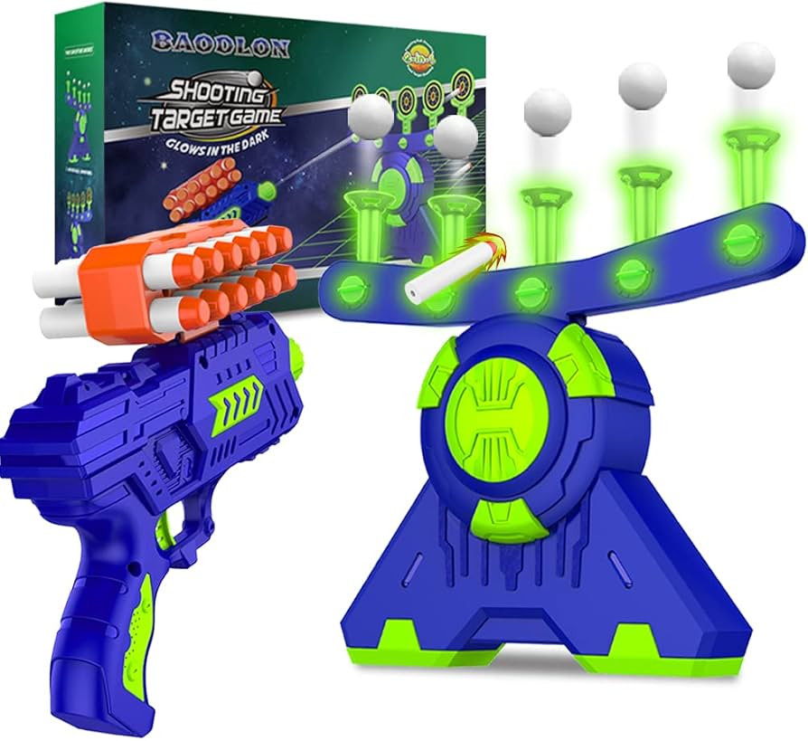 BAODLON Shooting Games Toy for Age 5, 6, 7, 8, 9, 10+ Years Old Kids, Boys - Glow in The Dark Flo... | Amazon (US)