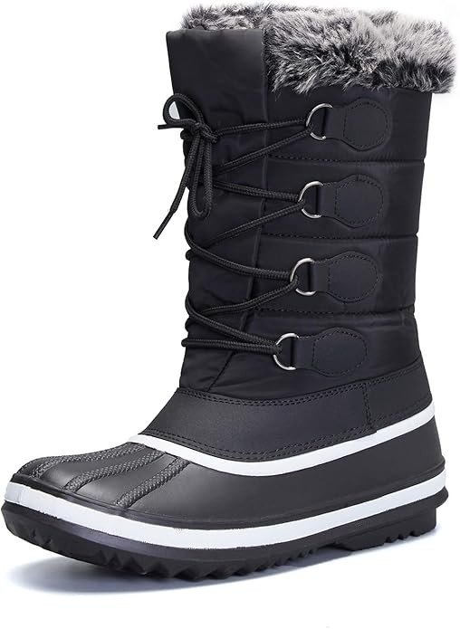 mysoft Women's Waterproof Winter Boots, Warm Insulated Snow Boots for Outdoor | Amazon (US)