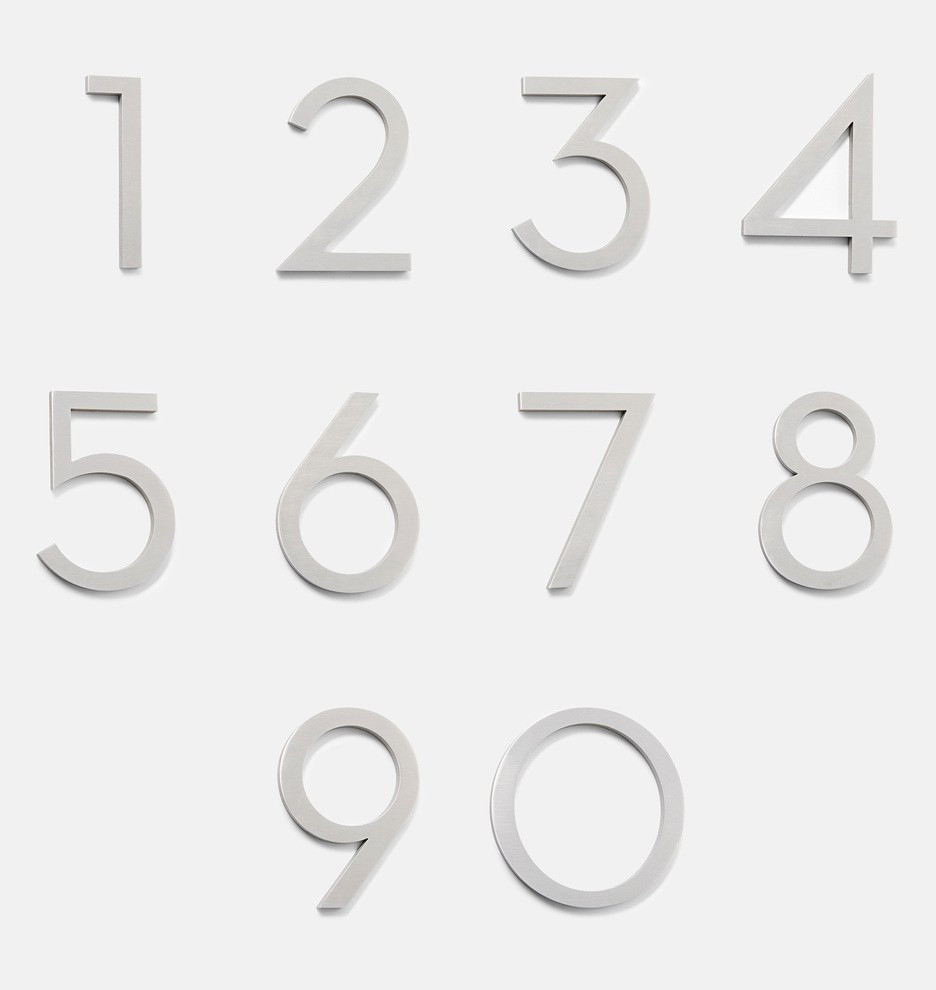 4" Rock Creek Modern House Numbers | Rejuvenation