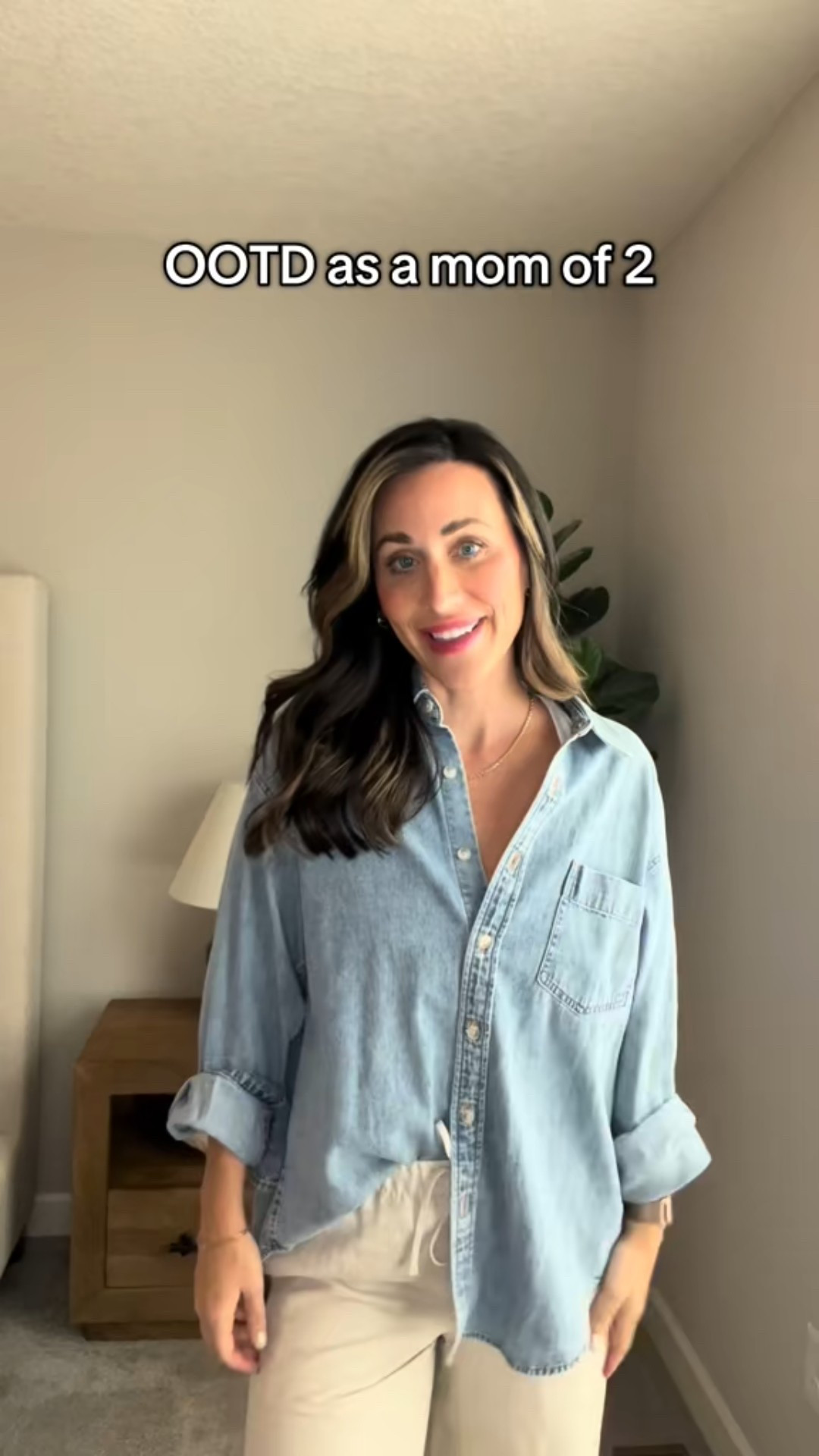Perfect outfit for a mom!! I did xs in denim top and small in pants  

#LTKStyleTip