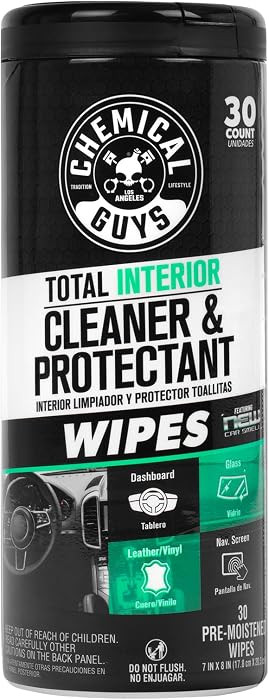 Chemical Guys Total Interior New Car Smell Cleaner & Protectant Wipes \u2013 All-in-One Interior ... | Amazon (US)