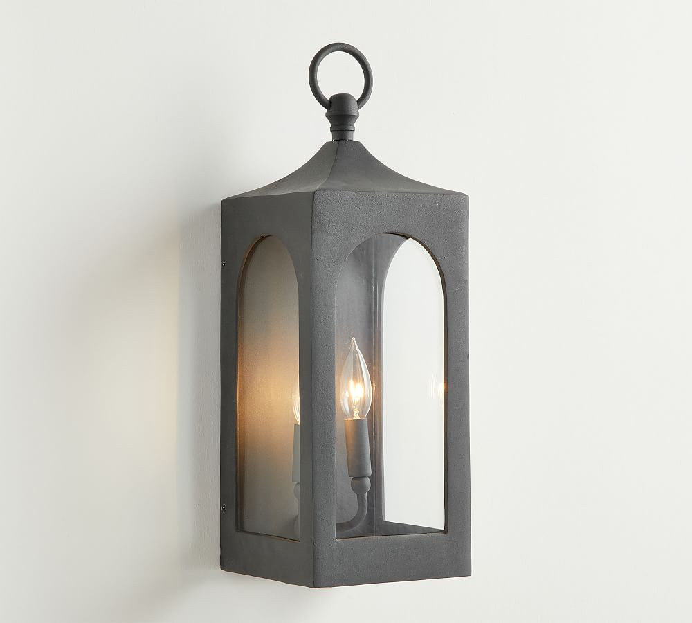 Caleb Metal Lantern Sconce | Pottery Barn (US)