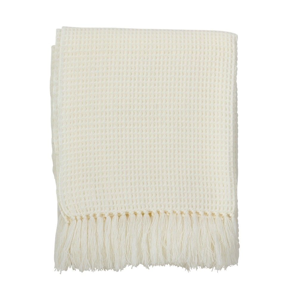 Light Off-White Throw Blankets50""X60""-Saro Lifestyle | Target