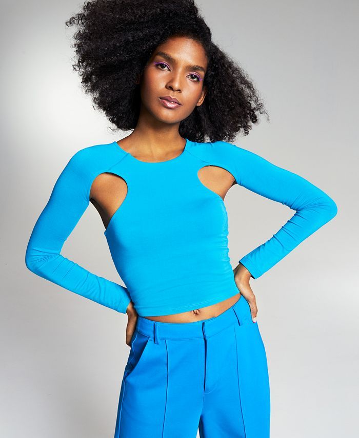 Zerina Akers Cut-Out Knit Top, Created for Macy's | Macys (US)
