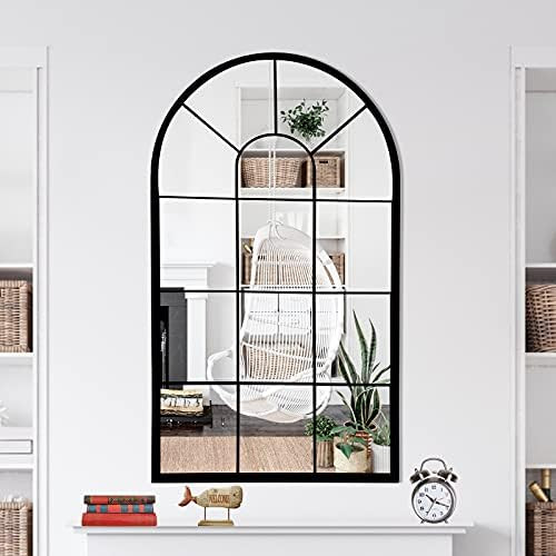 Wall Mirror Window Decorative Mirrors Arched Farmhouse for Living Room Bedroom Entryway Bathroom ... | Amazon (US)