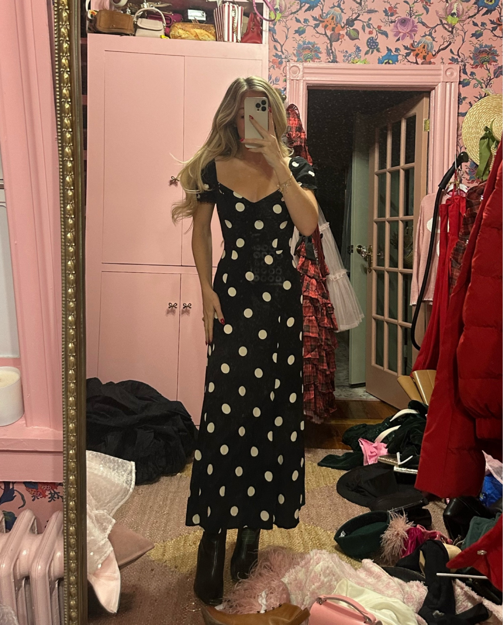 25% off reformation shyla dress in moon dot black and white polka dot vintage style dress 🖤🤍 originally $248 now $186

#LTKSaleAlert #LTKCyberWeek