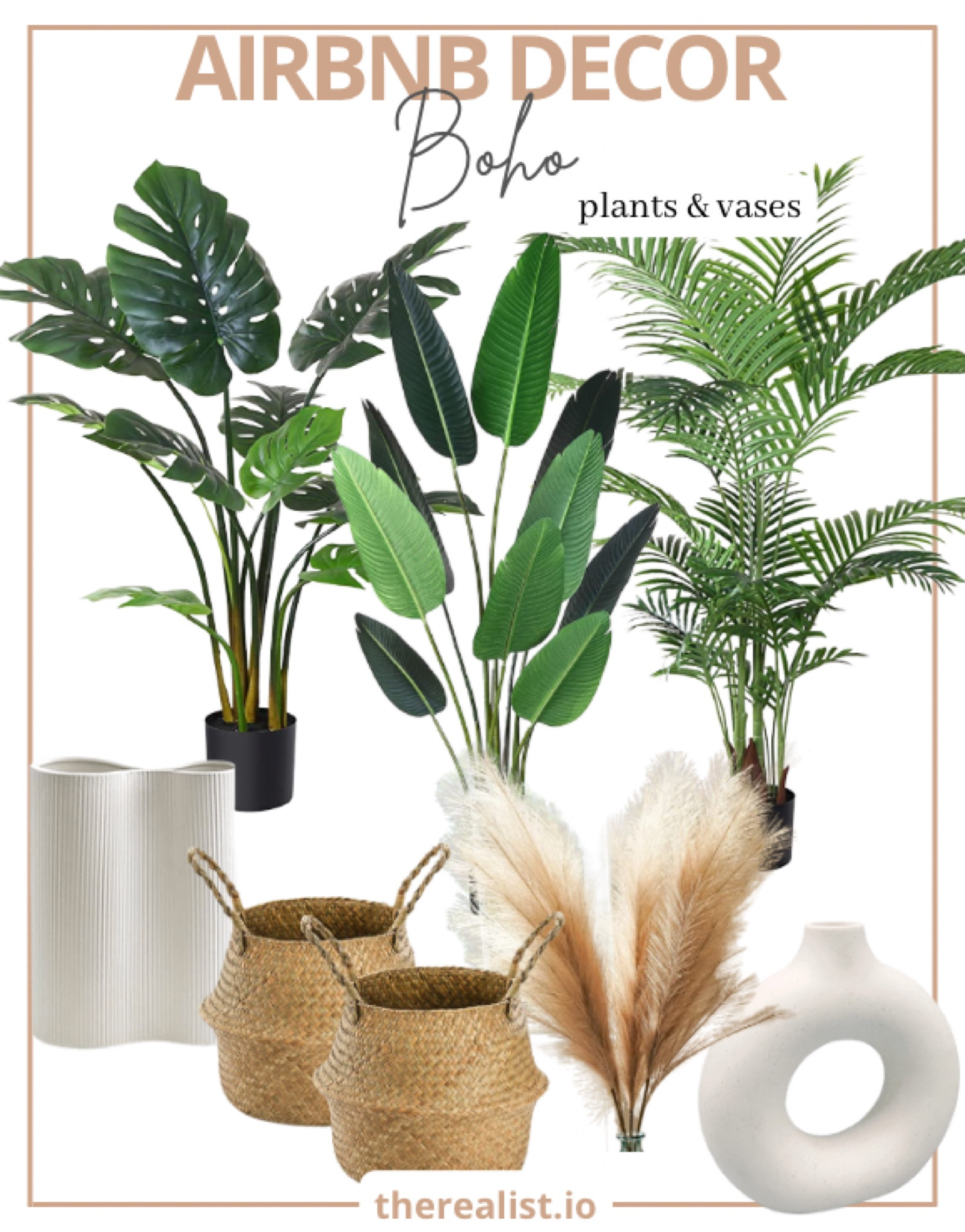 Faux plants are a must-have at ANY Airbnb! Amazon home. Amazon find. Amazon deals. Airbnb decor ideas. Boho decor  

#LTKunder100 #LTKunder50 #LTKhome