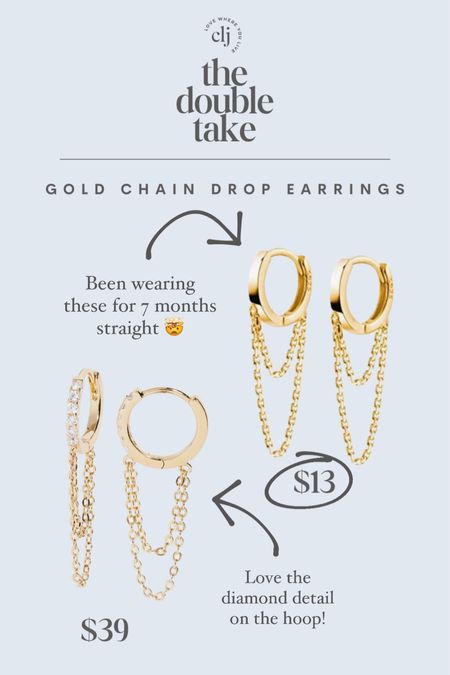 The Double Take: Gold Chain Drop Earrings

#LTKfindsunder50 #LTKbeauty #LTKxPrime