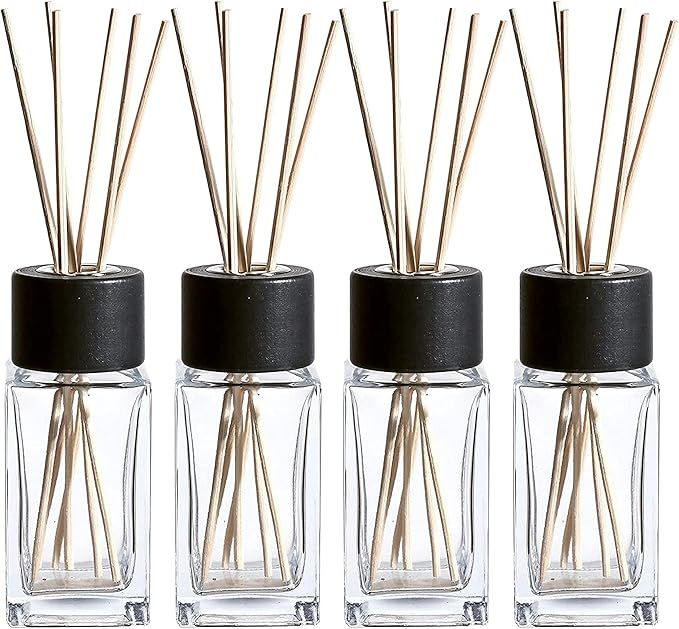 WHOLE HOUSEWARES | Diffuser Bottles | Natural Reed Sticks | Diffuser Bottles for Home |Clear Glas... | Amazon (US)