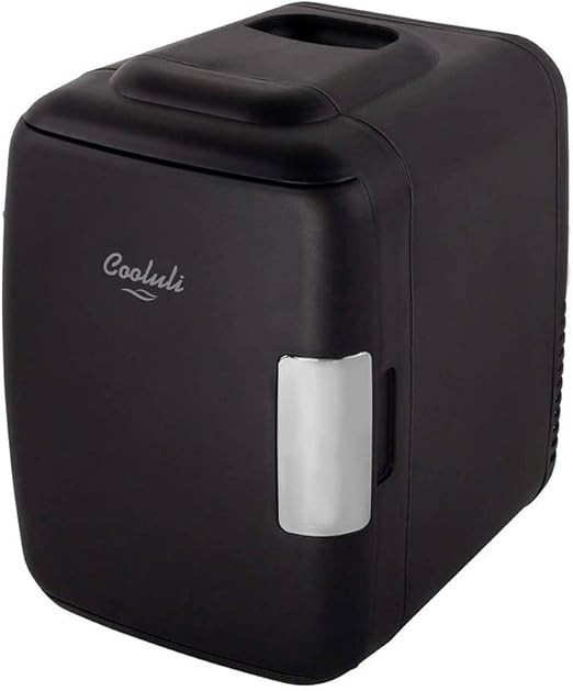 Cooluli Mini Fridge for Bedroom - Car, Office Desk & Dorm Room - Portable 4L/6 Can Electric Plug ... | Amazon (US)