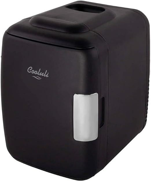 Cooluli Mini Fridge for Bedroom - Car, Office Desk & Dorm Room - Portable 4L/6 Can Electric Plug ... | Amazon (US)