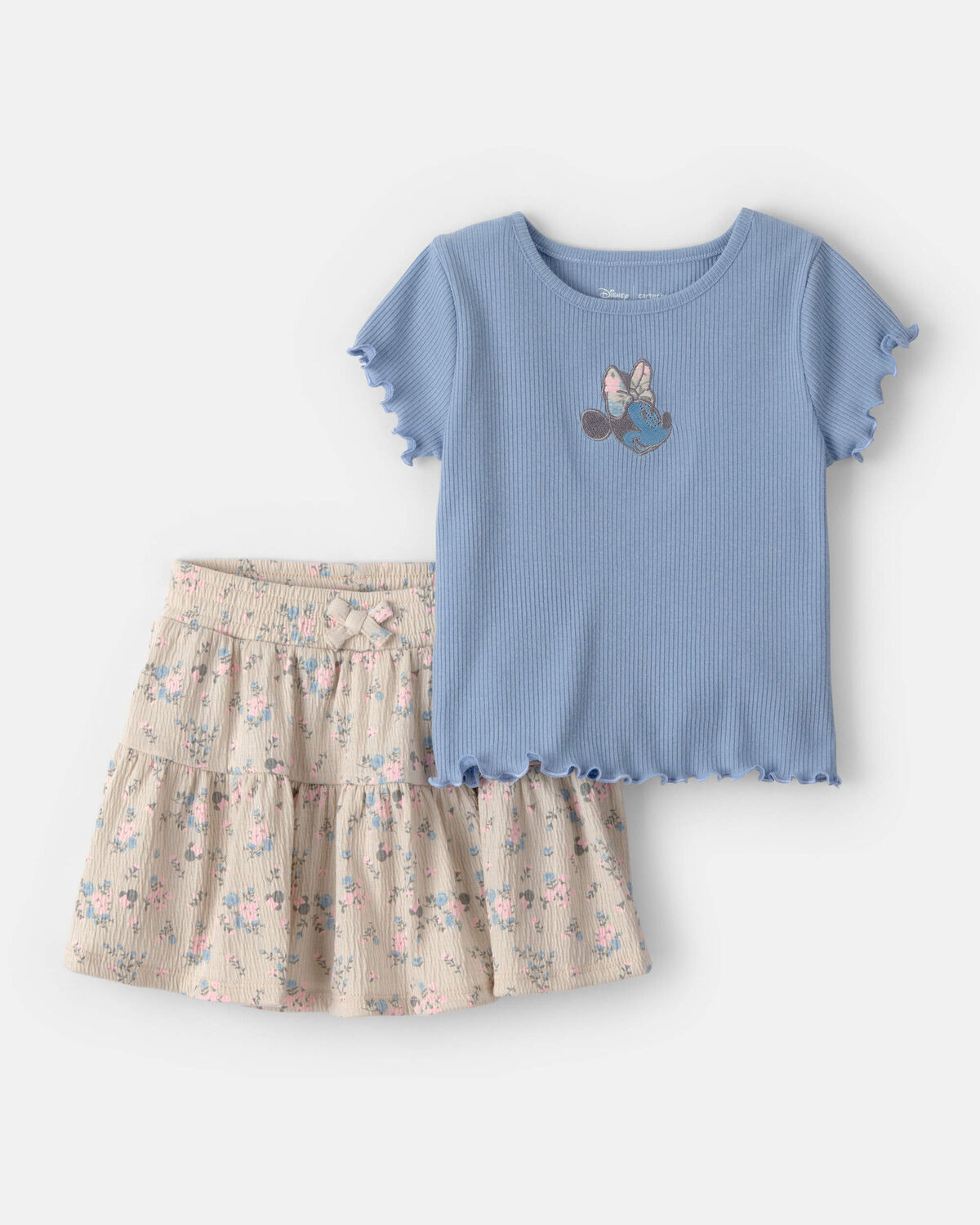 Toddler Girl 2-Piece Disney© Minnie Mouse Top & Skort Set - Blue | Carter's Inc