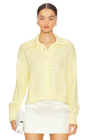 Tularosa Kaleo Cardigan in Light Baby Yellow from Revolve.com | Revolve Clothing (Global)