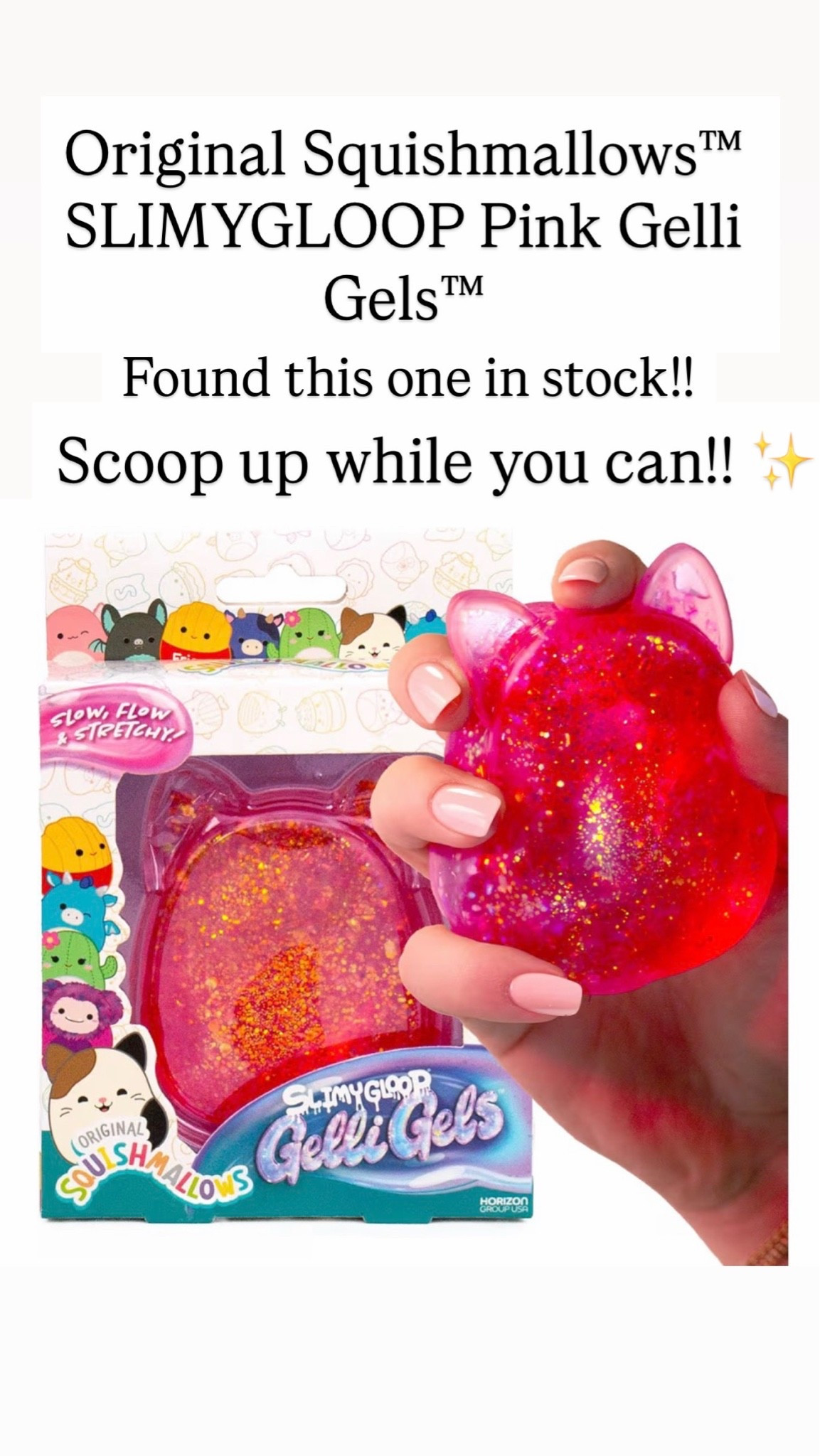 original Squishmallows™ SLIMYGLOOP Pink Gelli Gels™

#LTKKids