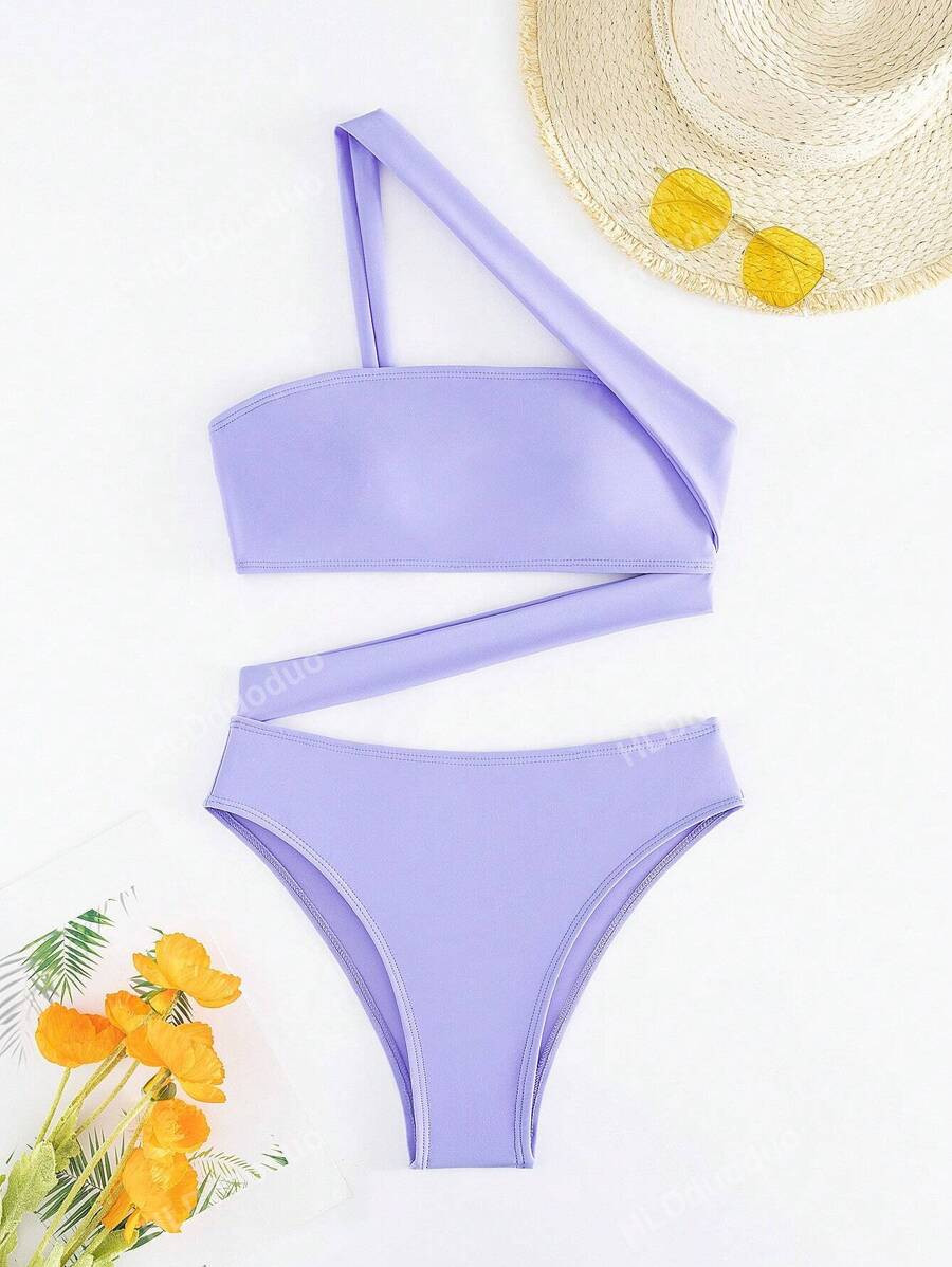 Women's One Piece Strapless Sexy Bandeau Swimsuit Summer | SHEIN