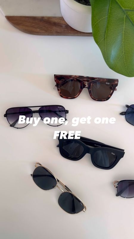 Quay sunglasses on sale! Buy one, get one FREE! Trying on my favorite styles! 


#LTKSaleAlert