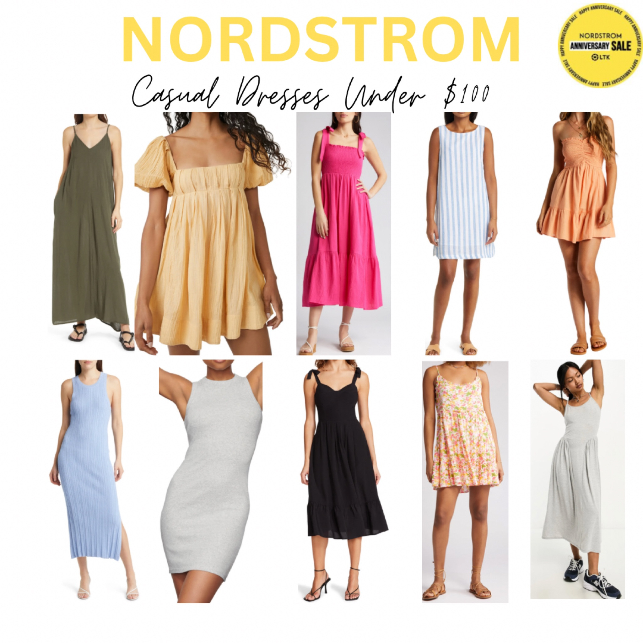 Some of my favorite casual dresses from Nordstrom 💛
ALL UNDER $100

Save your favorites and come back to shop their anniversary sale 🚨 

Sundress, maxi dress, midi dress, casual dress, summer outfit, vacation dress, vacation outfit 

#LTKxNSale #LTKunder100 #LTKSeasonal