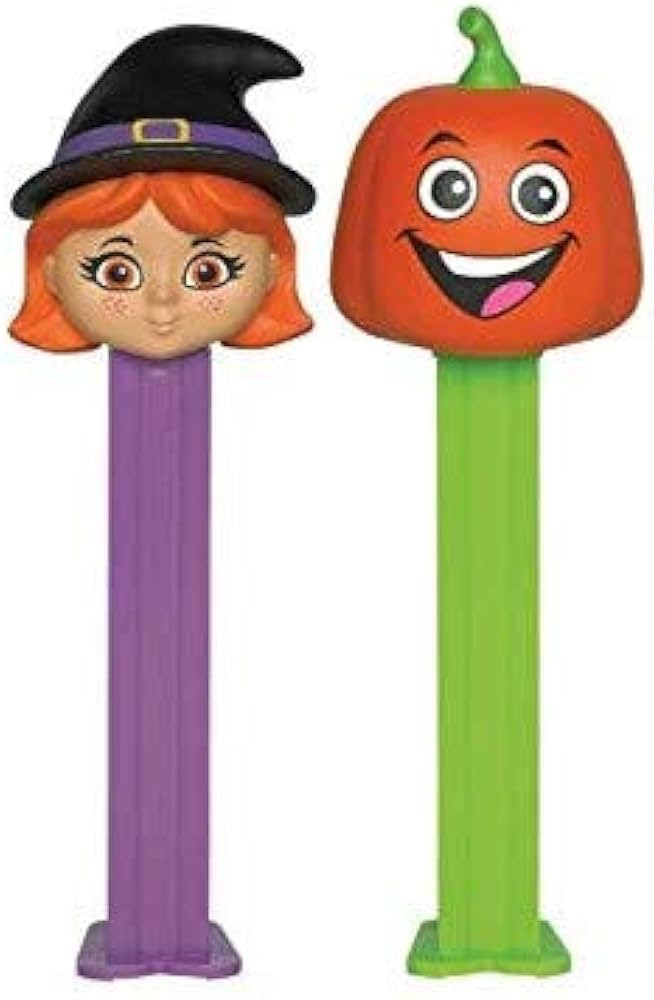 PEZ Candy Dispensers: Halloween Candy and Dispenser Set: Witch and Pumpkin | Amazon (US)